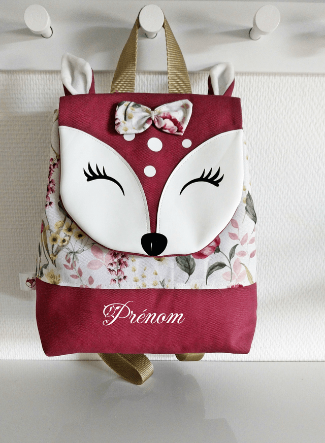 Sac à dos biche pour maternelle, crèche...
