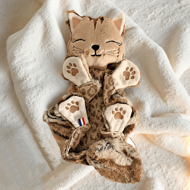 Chaton fourrure et double gaze Oeko Tex  prêt à l'adoption