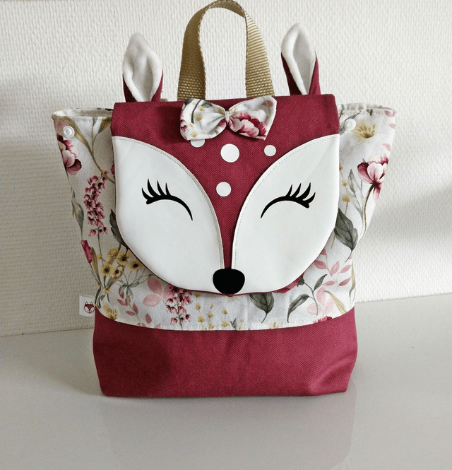Sac à dos biche pour maternelle, crèche...