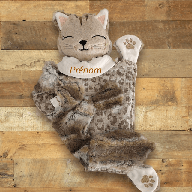 Chaton fourrure et double gaze Oeko Tex 