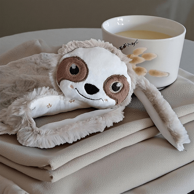 Doudou paresseux fourrure
