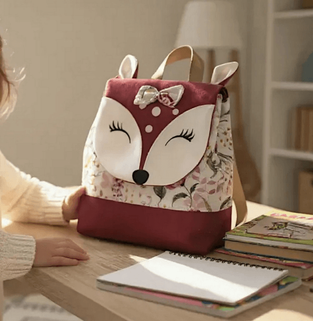 Sac à dos biche pour maternelle, crèche...